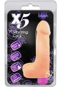 X5 Vibrating Cock Beige 7